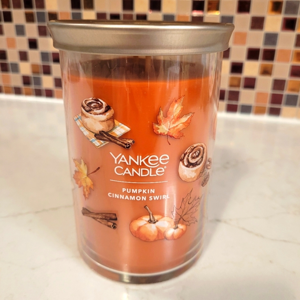 Yankee Candle Pumpkin Cinnamon Swirl 20 oz. Two Wick Candle